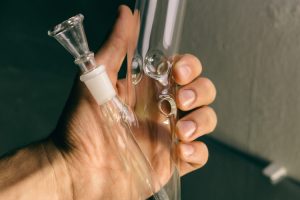 bong prior to inhaling